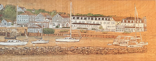 Behind the Breakwater offers a meticulously crafted view of Block Island's New Harbor