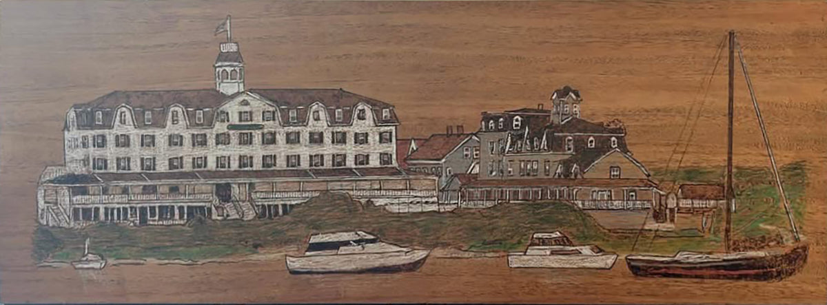 Coastal Calm is a tribute to the quiet beauty of Block IslandÕs Old Harbor.