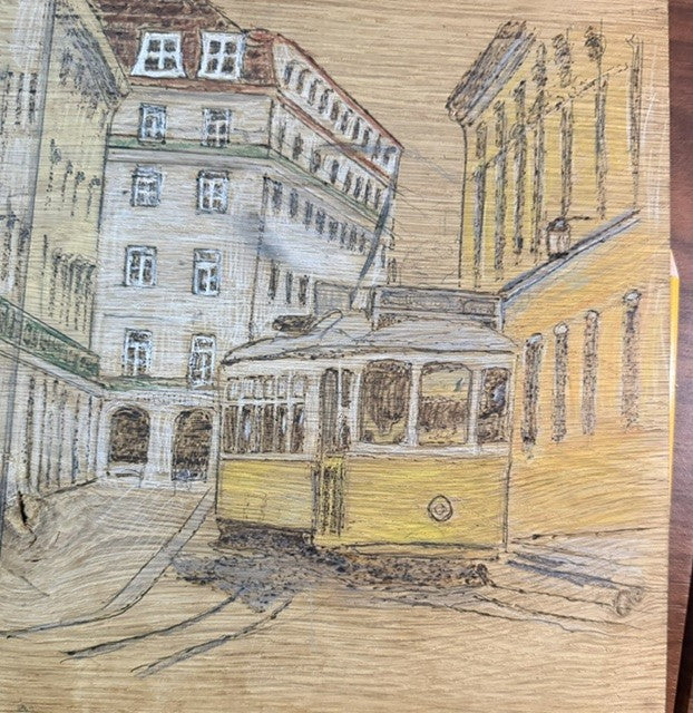 Lisbon Trolley Eating Up The Attention