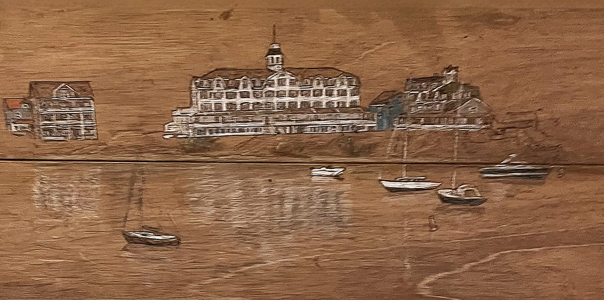 Quiet Reflection captures the National Hotel on Block Island